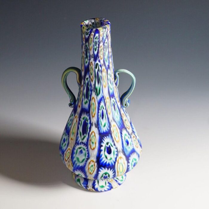 early 20th century murano millefiori murrine vase by vetreria fratelli toso 3