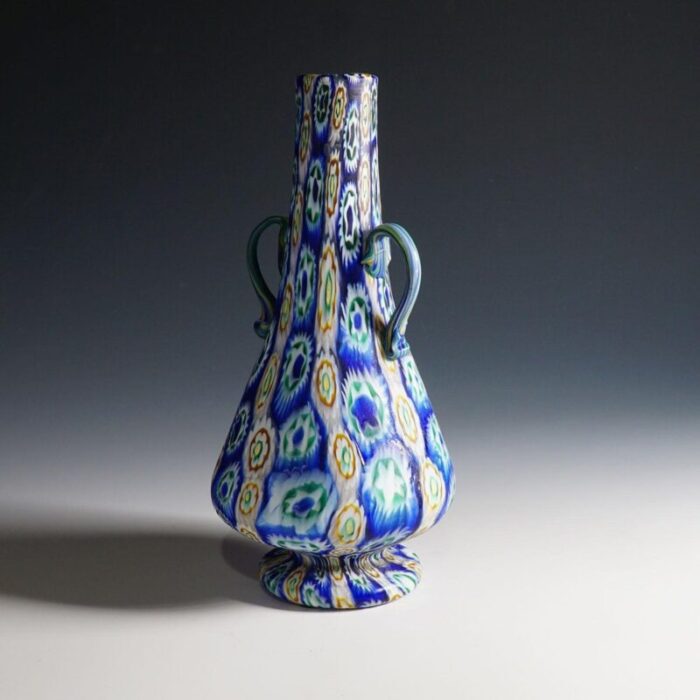 early 20th century murano millefiori murrine vase by vetreria fratelli toso 4