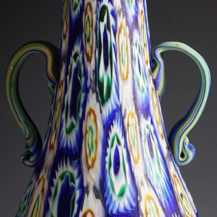 early 20th century murano millefiori murrine vase by vetreria fratelli toso 5