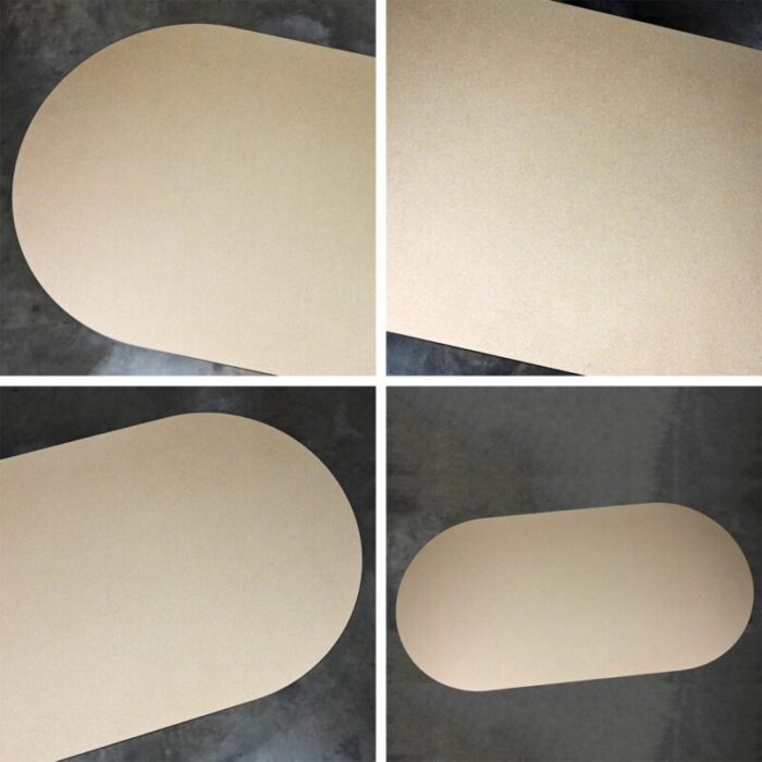 early 21st century modern surfacetech racetrack conference or dining table oval laminate top 1744