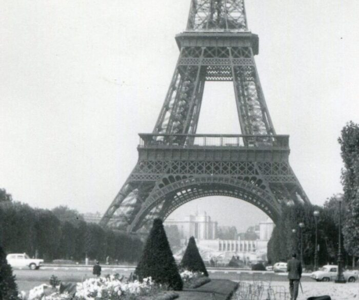 eiffel tower paris 1955 2