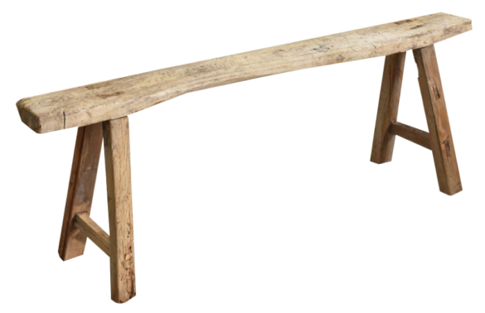 elm rustic pig bench 4377