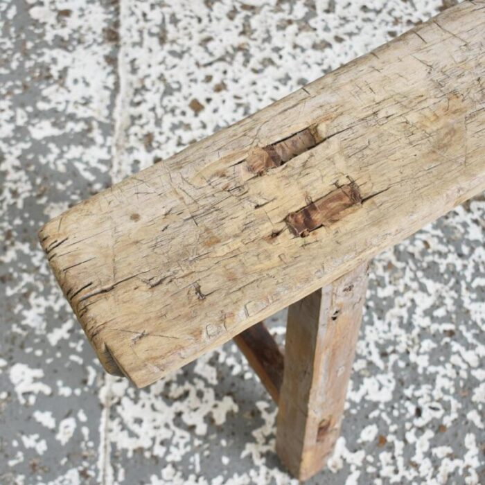 elm rustic pig bench 9538