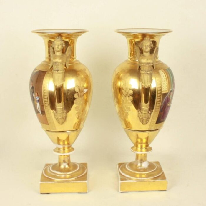 empire porcelain vases set of 2 8