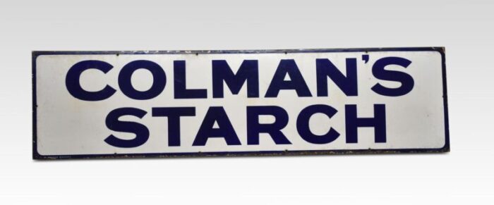 enamel sign for colman s starch 1