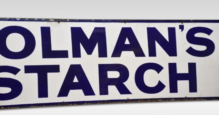 enamel sign for colman s starch 2