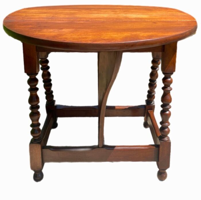 english jacobean style drop leaf table 0234