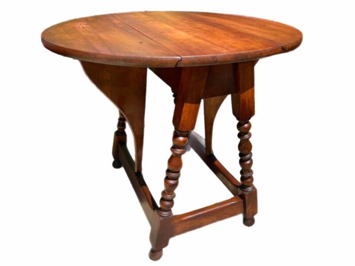 english jacobean style drop leaf table 7108