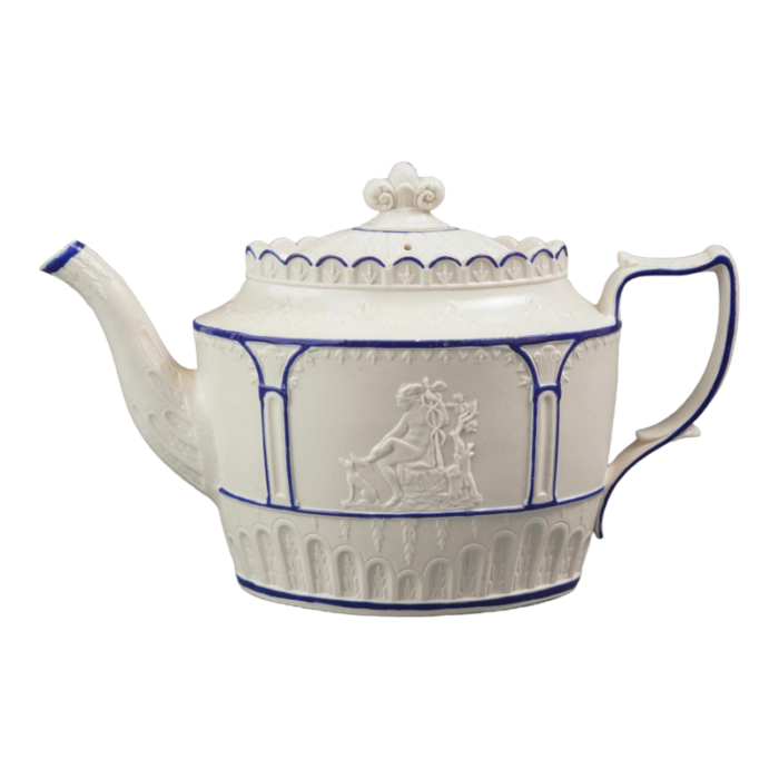 english stoneware teapot by castleford c 1810 0322