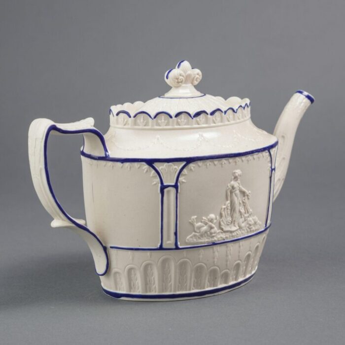 english stoneware teapot by castleford c 1810 8421