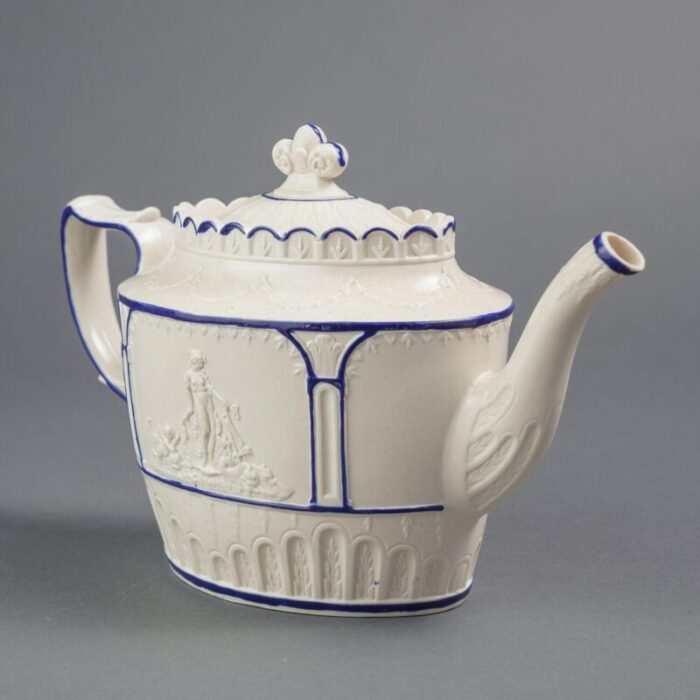 english stoneware teapot by castleford c 1810 9321