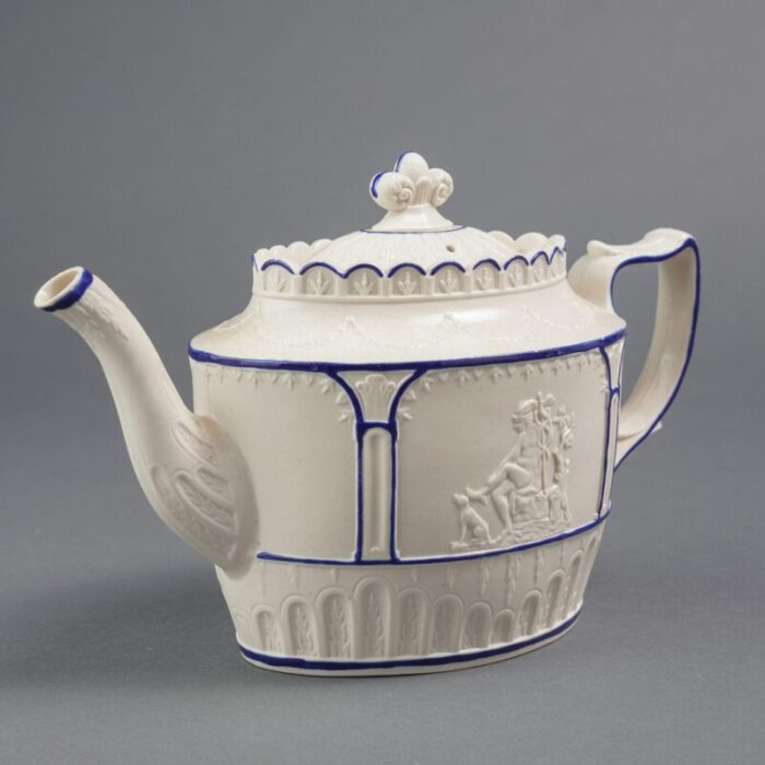 english stoneware teapot by castleford c 1810 9332