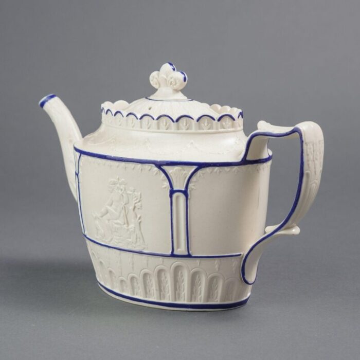 english stoneware teapot by castleford c 1810 9388