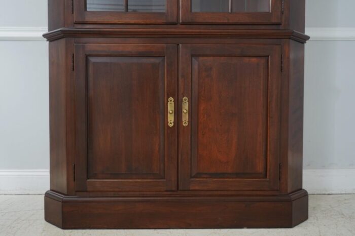 ethan allen georgian court cherry corner cabinet 6404