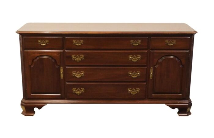 ethan allen georgian court collection solid cherry 63 triple door dresser 11 5223 1207