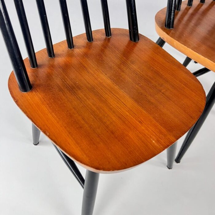 fanett dining chairs attributed to ilamari tapiovaara 1960s set of 4 6843