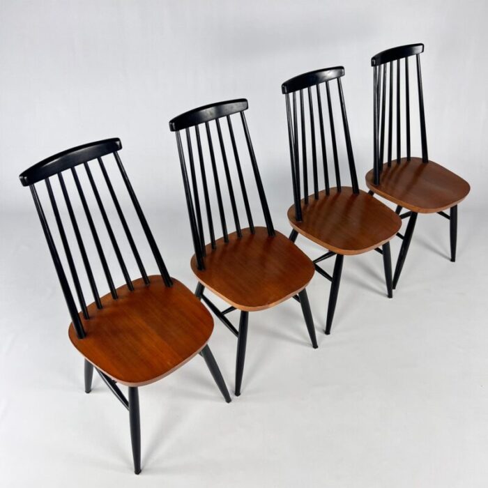 fanett dining chairs attributed to ilamari tapiovaara 1960s set of 4 9825