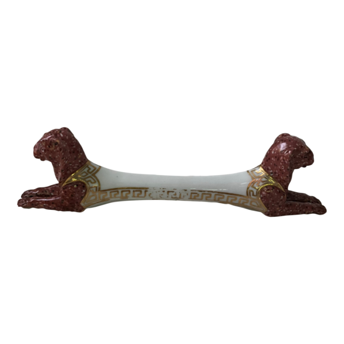 faux porphyry porcelain knife rest 4773