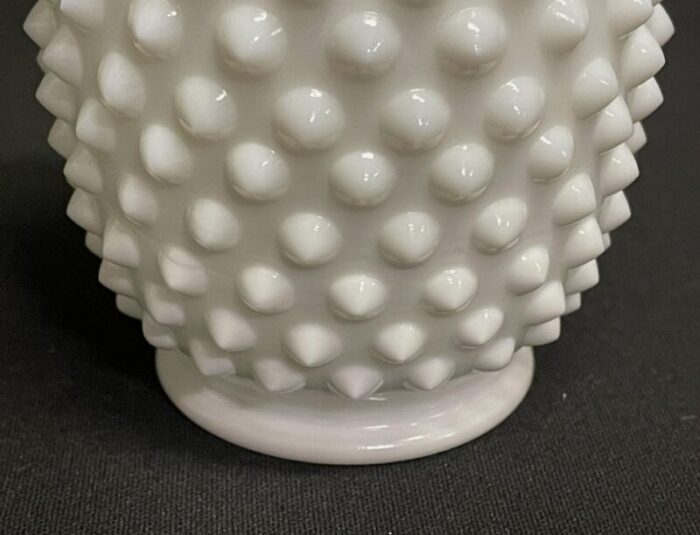 fenton milk glass hobnail cream and sugar set 3704