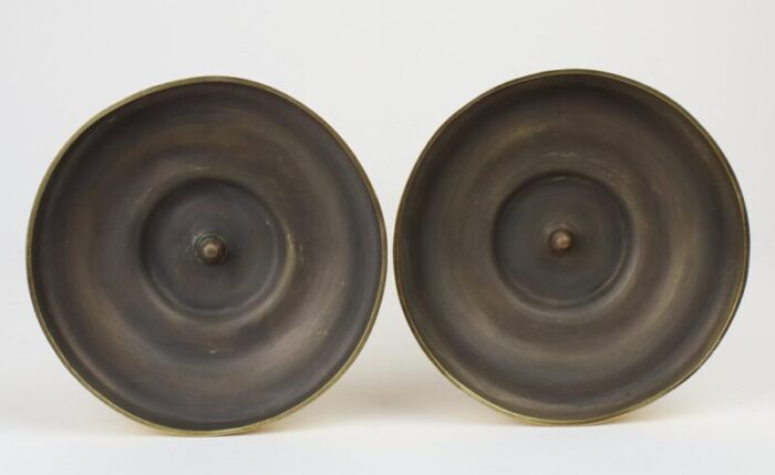 figurative empire candleholders 1820s set of 2 12