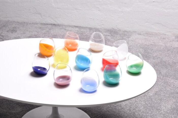 fila glasses by karim rashid for purho murano set of 6 4