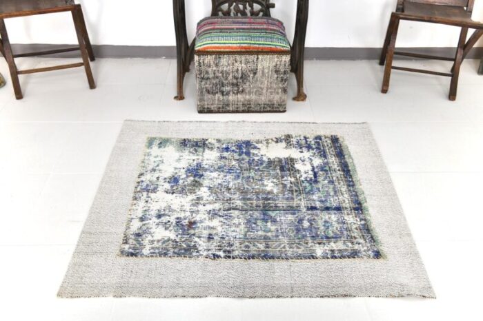 flatweave and vintage rug in wool 4025