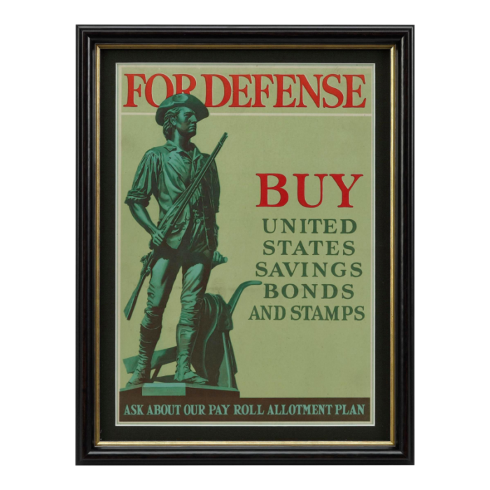 for defense buy united states savings bonds and stamps vintage wwii poster 1941 2773