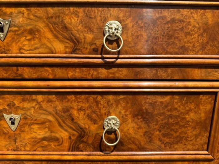 french burr walnut chest of drawers 1870s 5076