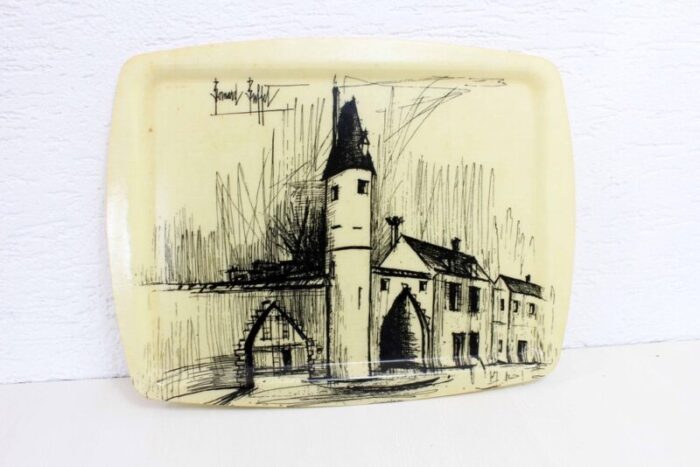 french fiberglass tray by bernard buffet 1