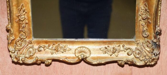 french giltwood wall mirror with ornately carved frame 1880 1900 2