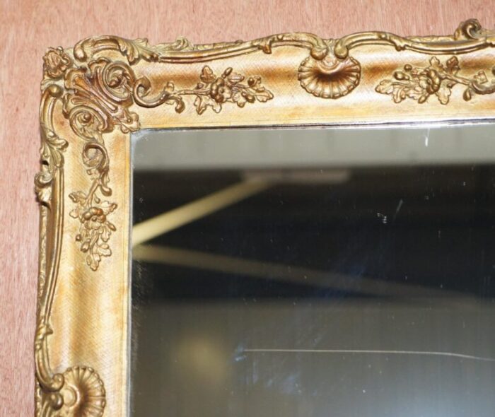 french giltwood wall mirror with ornately carved frame 1880 1900 6