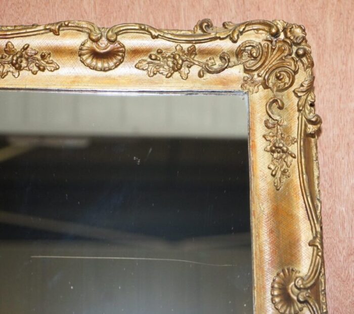 french giltwood wall mirror with ornately carved frame 1880 1900 7