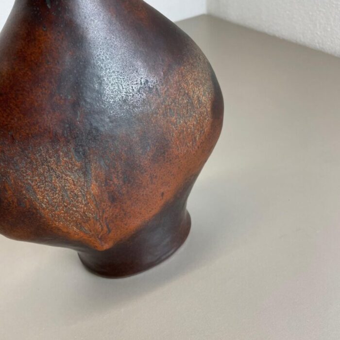 german fat lava ceramic pottery vase by gerda heukoth for carstens toennieshof 1970s 10