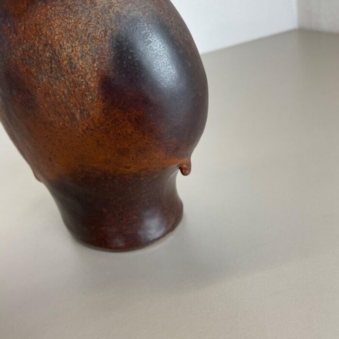 german fat lava ceramic pottery vase by gerda heukoth for carstens toennieshof 1970s 14