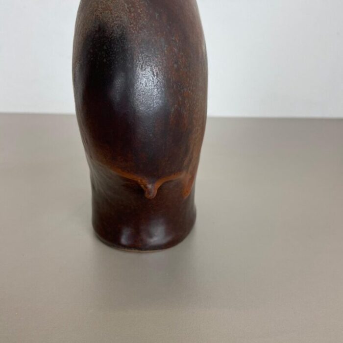 german fat lava ceramic pottery vase by gerda heukoth for carstens toennieshof 1970s 7