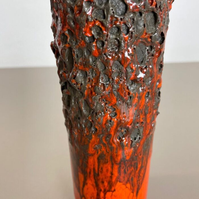 german glaze ceramic studio pottery vase by otto keramik 1970s 10