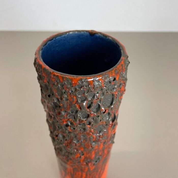 german glaze ceramic studio pottery vase by otto keramik 1970s 11