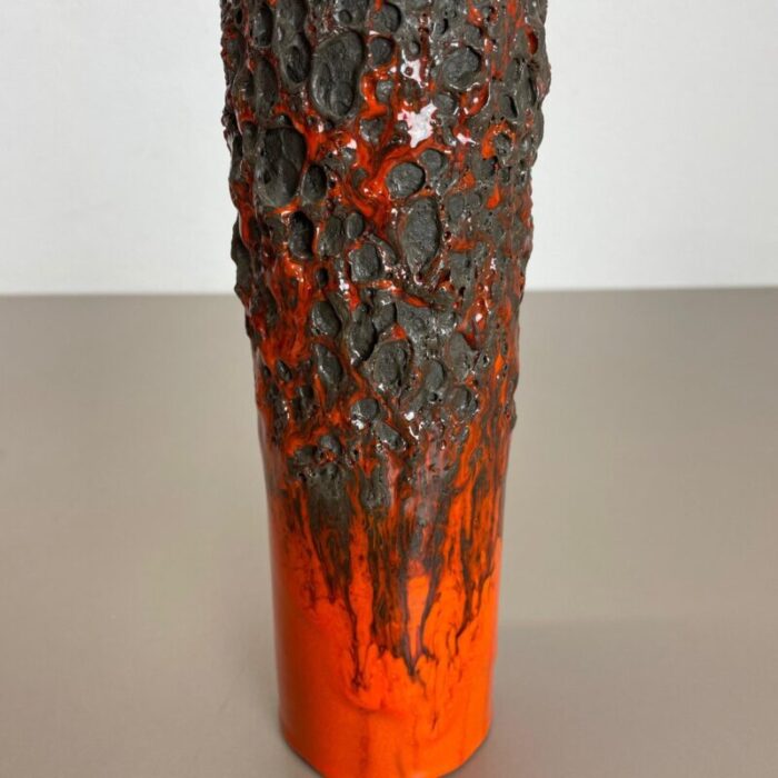 german glaze ceramic studio pottery vase by otto keramik 1970s 13