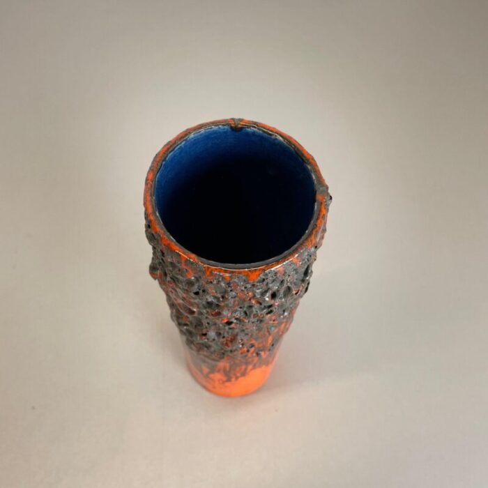 german glaze ceramic studio pottery vase by otto keramik 1970s 5