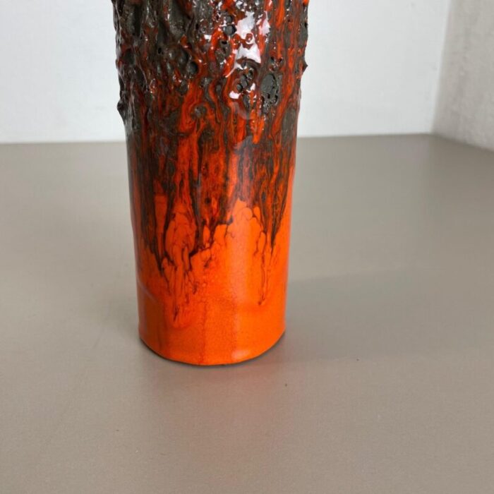 german glaze ceramic studio pottery vase by otto keramik 1970s 8