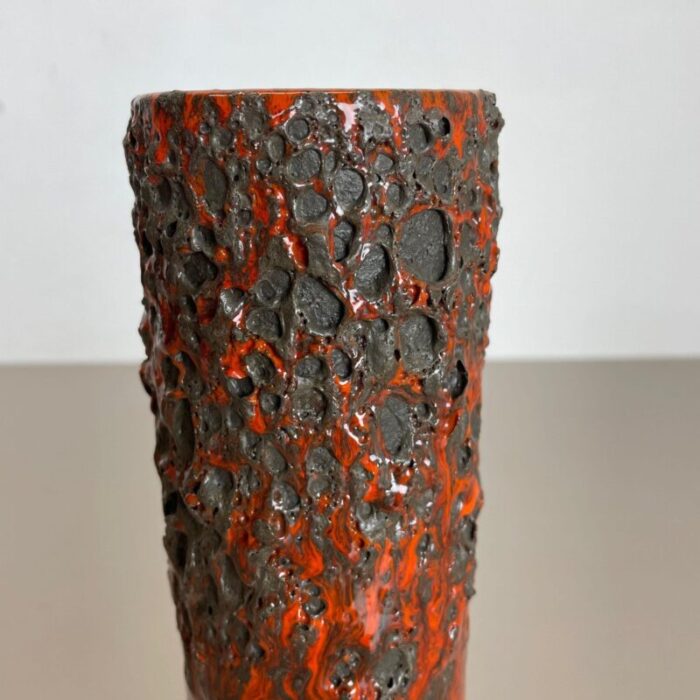 german glaze ceramic studio pottery vase by otto keramik 1970s 9