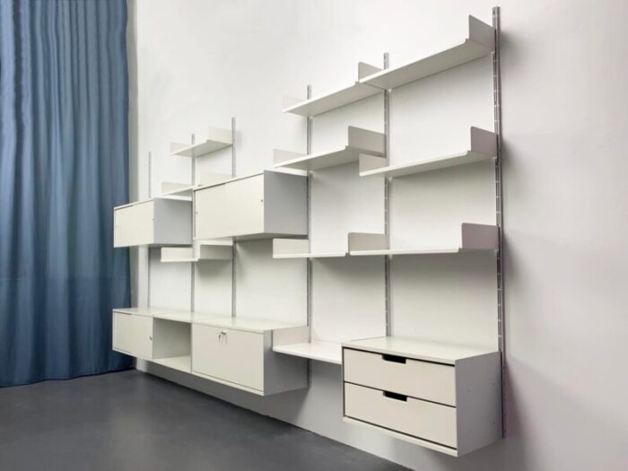 german modular wall shelf by dieter rams for vitsoe 1960s set of 16 6346