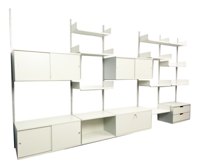 german modular wall shelf by dieter rams for vitsoe 1960s set of 16 7696