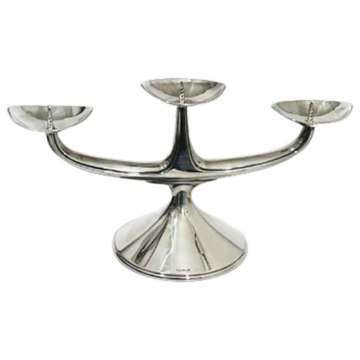 german silver candlestick by wilhelm t binder 1950s 1