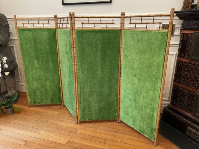 gilded faux bamboo screen by madeleine castaing 2