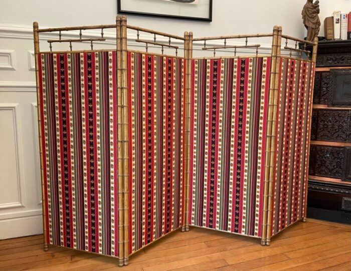 gilded faux bamboo screen by madeleine castaing 6