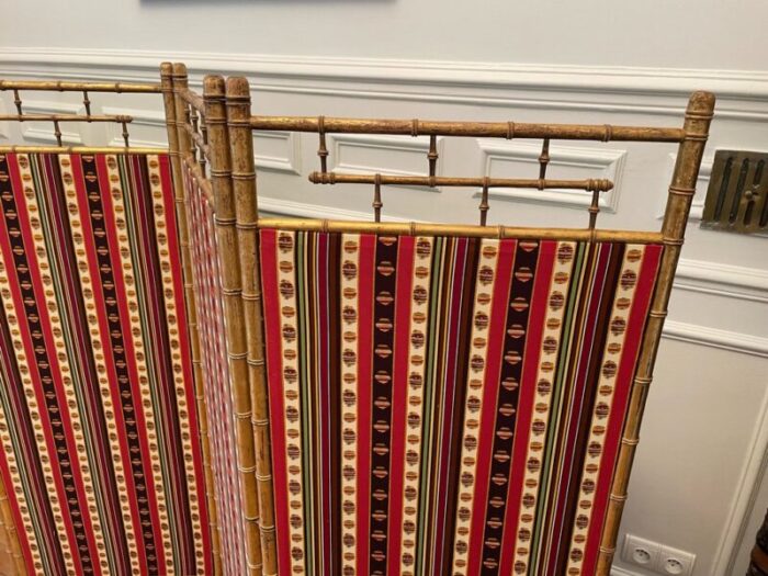 gilded faux bamboo screen by madeleine castaing 9