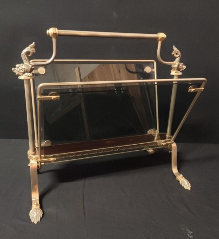 gilt bronze magazine rack 1