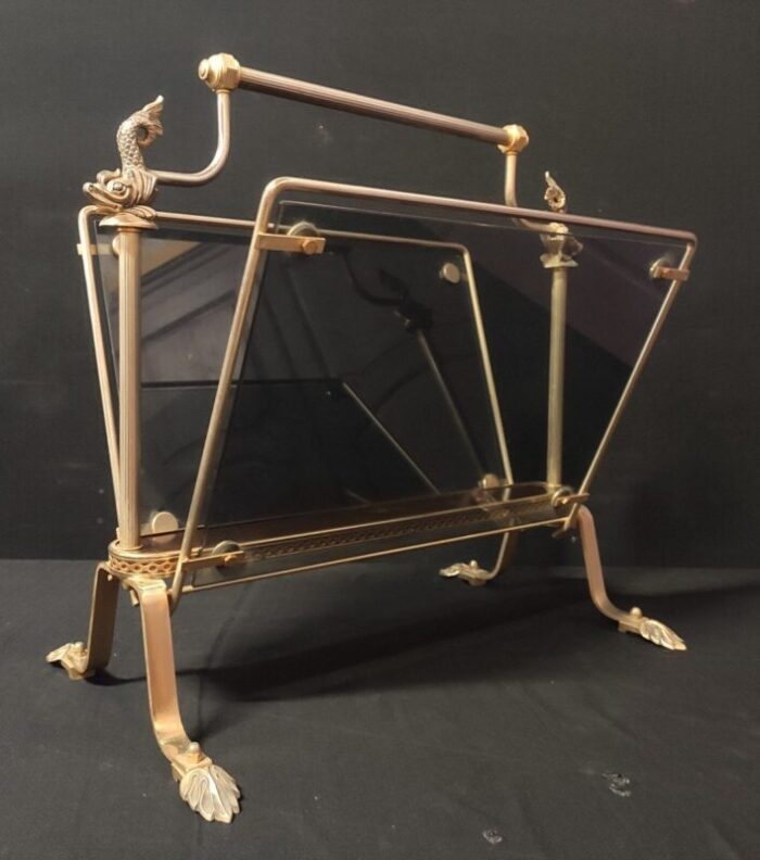 gilt bronze magazine rack 4