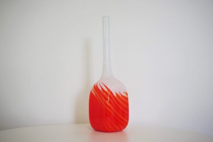 glass vase 1970s 1